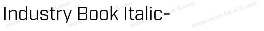 Industry Book Italic字体转换